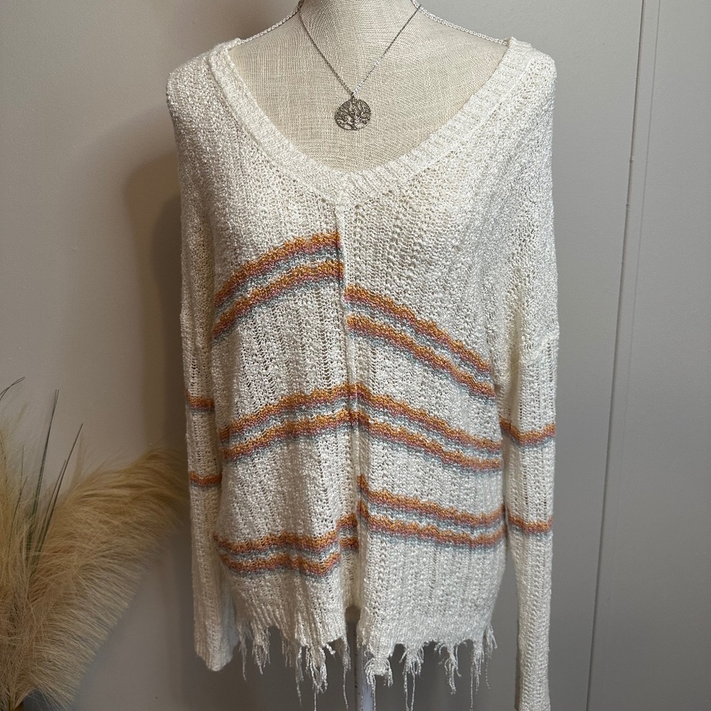 Cream Multi Stripe